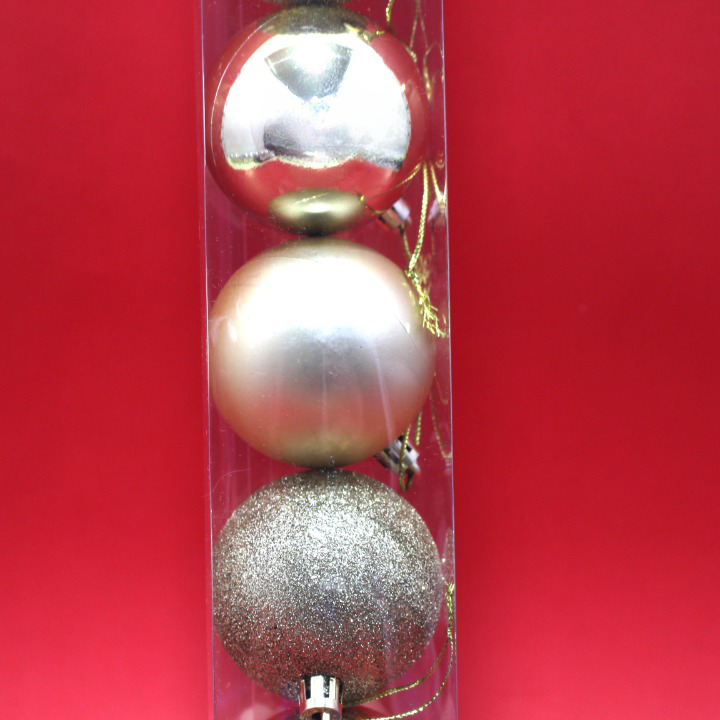 Bolas Navideñas Doradas x 8 - 6 cm, Decoración Clásica para Árbol