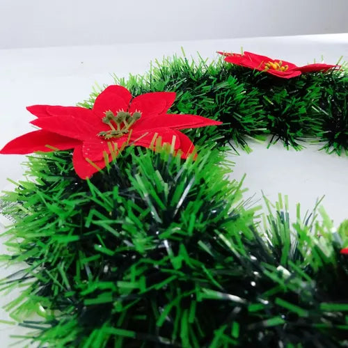 Corona Navideña Decorativa y Bota de Navidad para Puerta