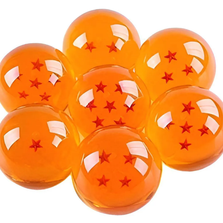 Set Colección Dragon Ball: 7 Esferas de Dragón en Acrílico
