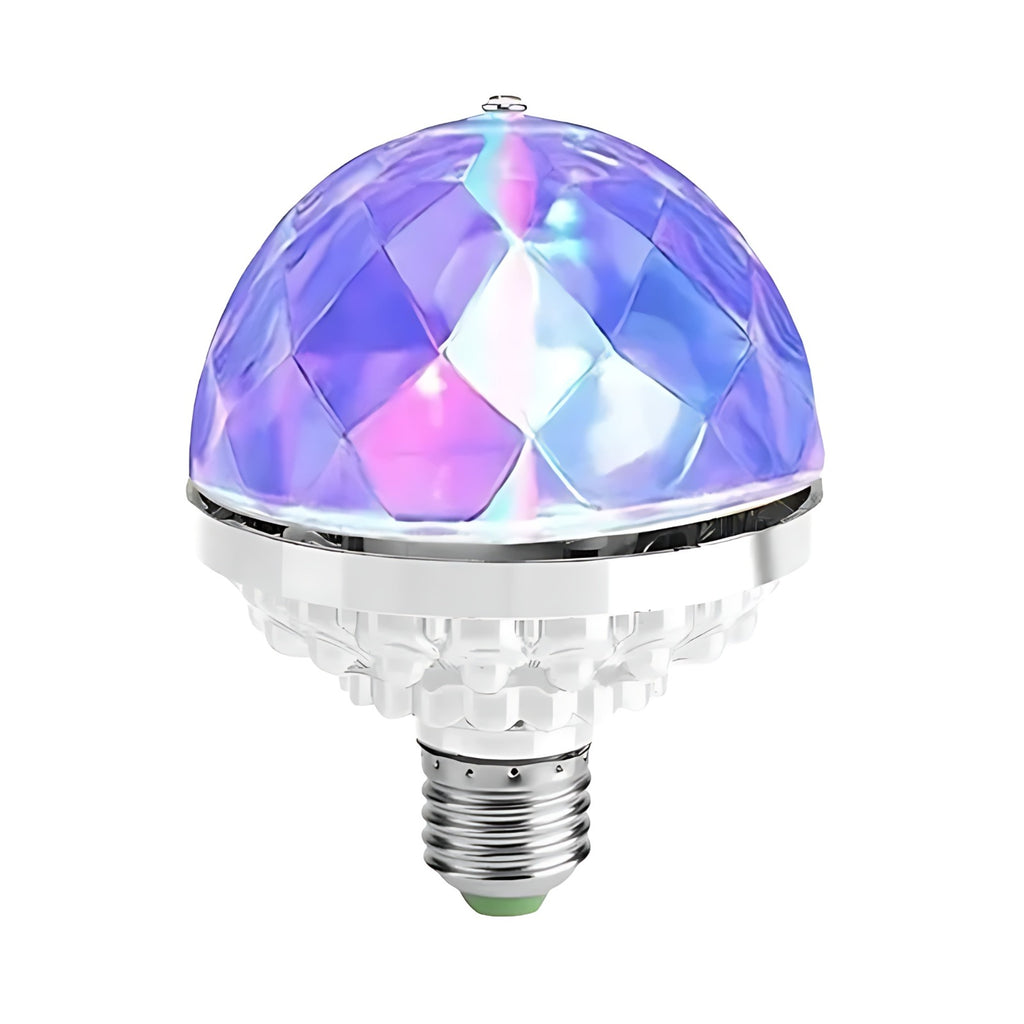 Bombillo LED Rotativo - Cristal RGB para Efecto Fiesta
