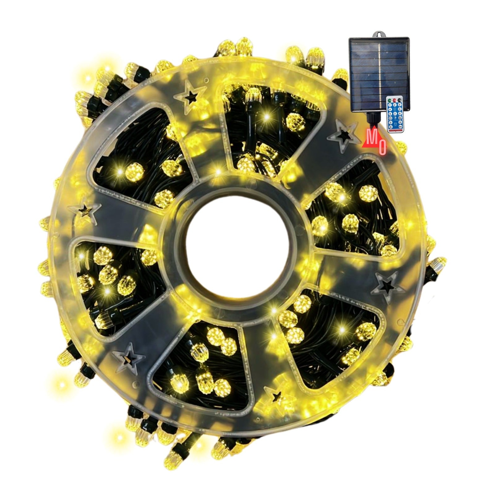 Luces LED Solares Exteriores - 20 Metros y 8 Modos