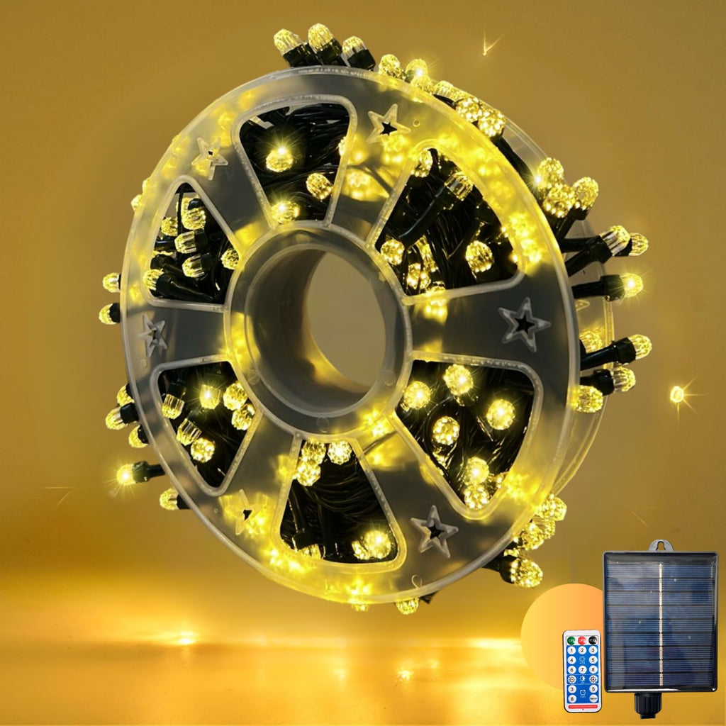 Luces LED Solares Exteriores - 20 Metros y 8 Modos