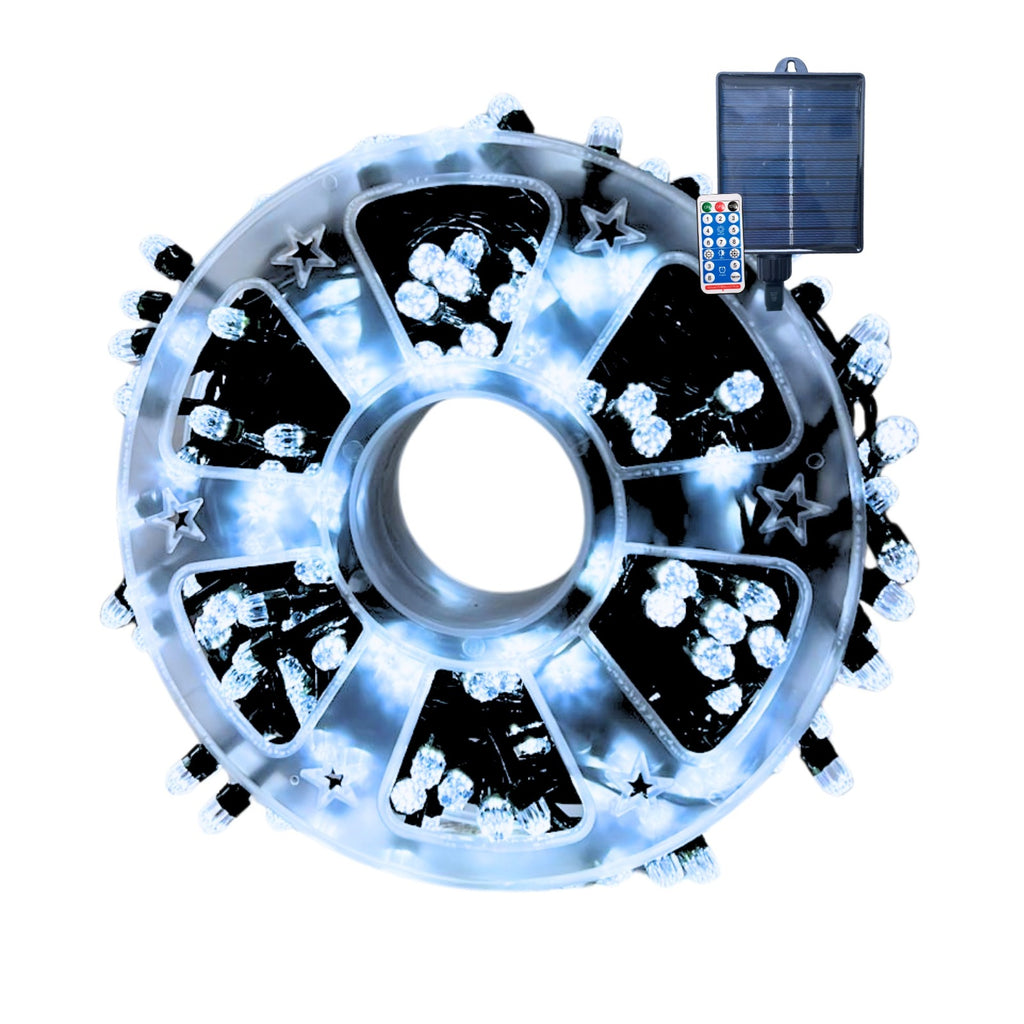 Luces LED Solares Exteriores - 20 Metros y 8 Modos