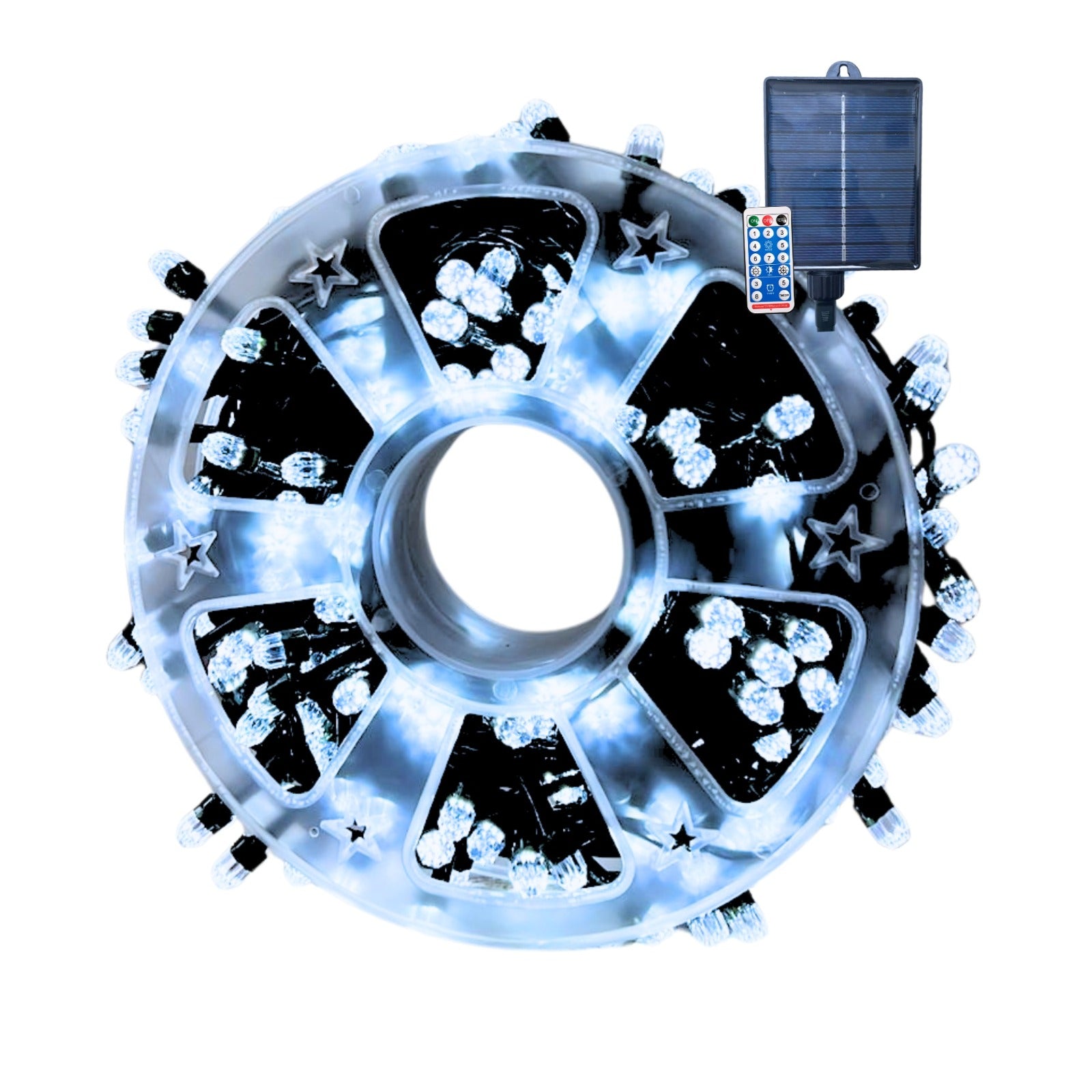 Luces LED Solares Exteriores - 20 Metros y 8 Modos