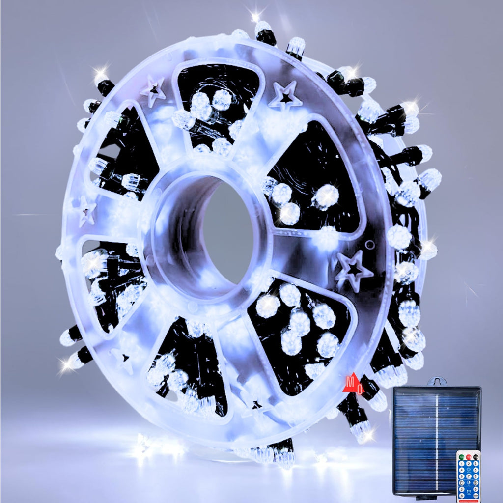 Luces LED Solares Exteriores - 20 Metros y 8 Modos