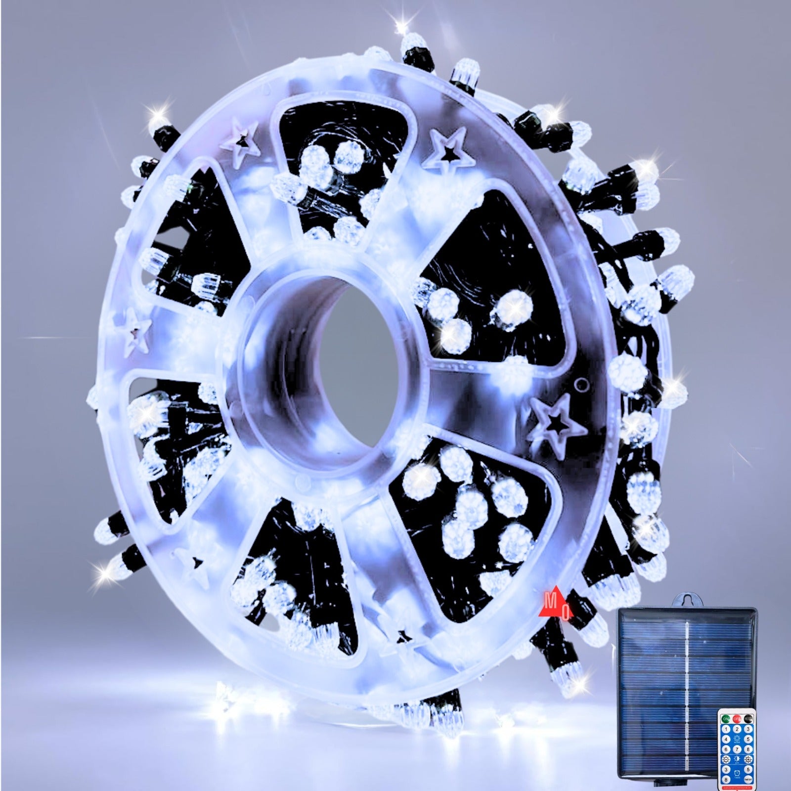 Luces LED Solares Exteriores - 20 Metros y 8 Modos