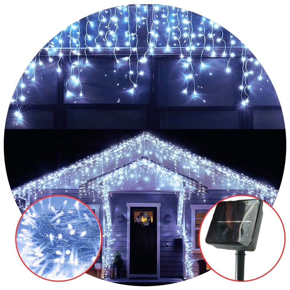 Luces Solares Cortina 3M x 80CM - Encendido Automático