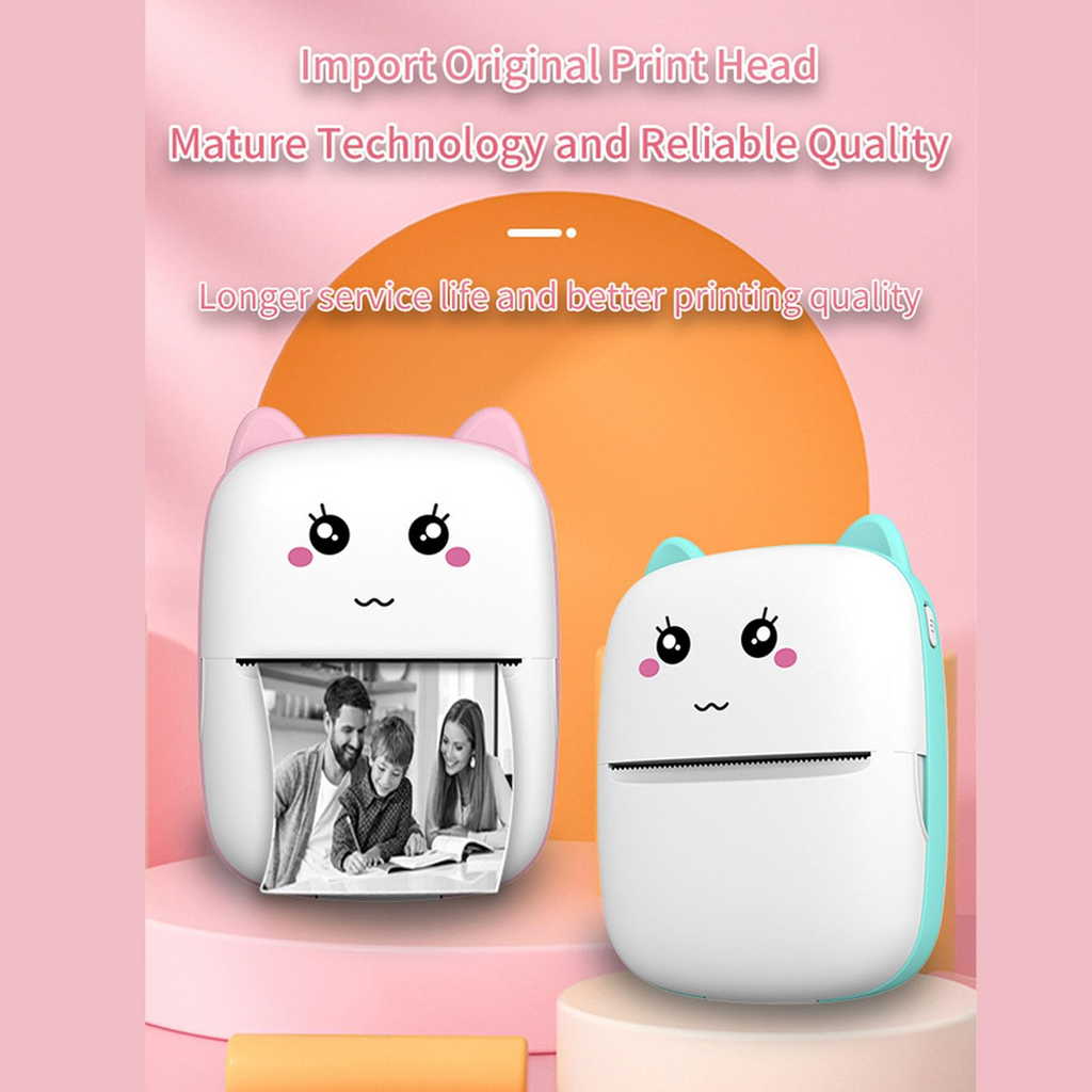 Mini Impresora Térmica Portátil - Bluetooth y Sin Tinta