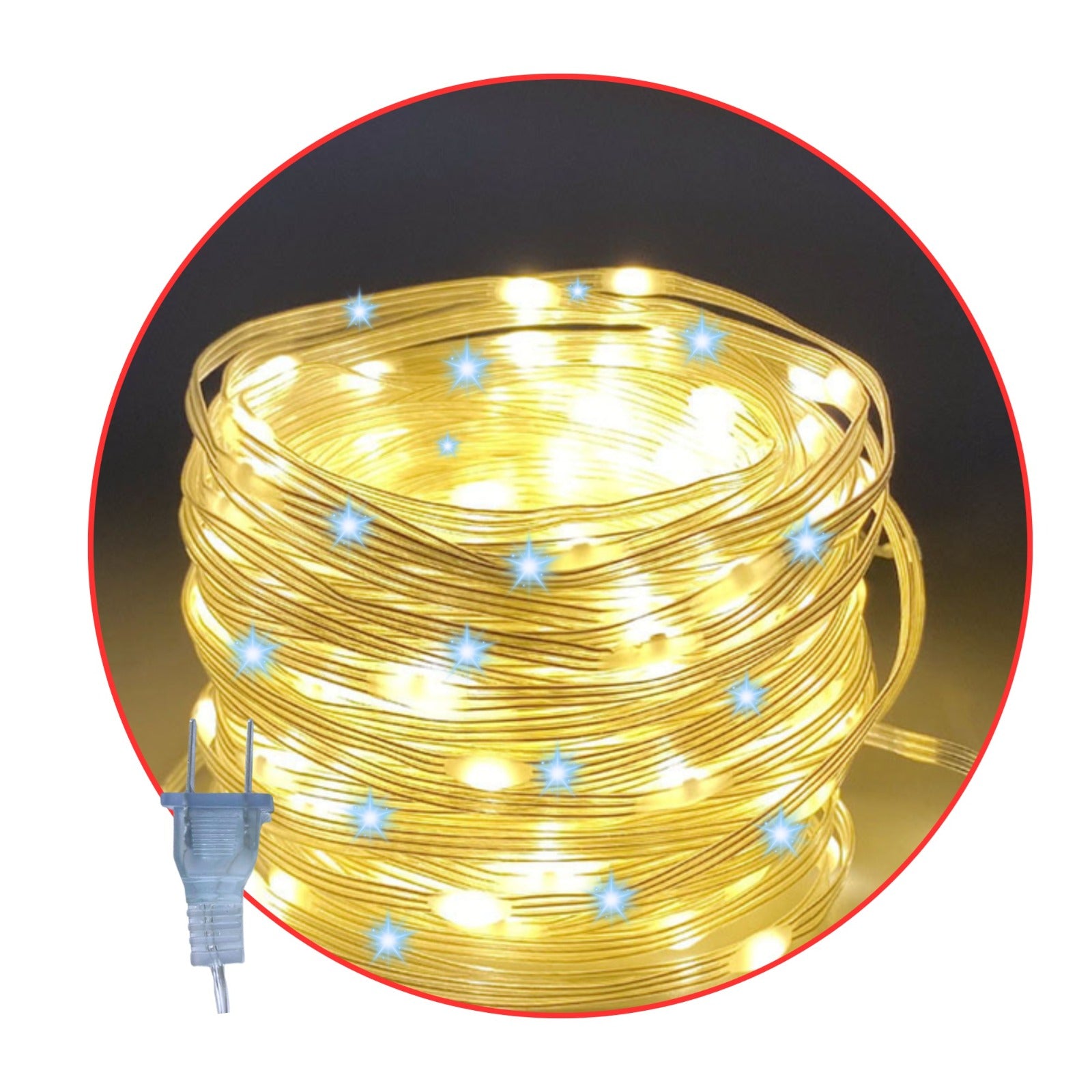 Instalación Navideña LED 30 Metros - 300 Luces y Destello Flash