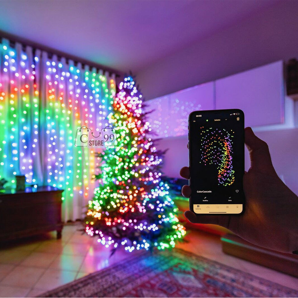 Instalación Luces Burbujas 15M RGB - Control App, Cable Verde