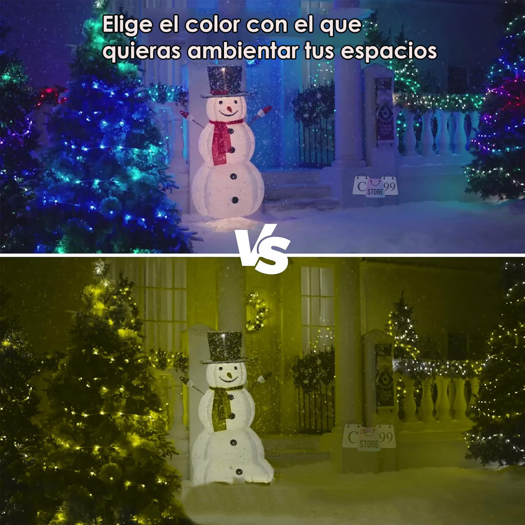 Instalación Luces Burbujas 15M RGB - Control App, Cable Verde