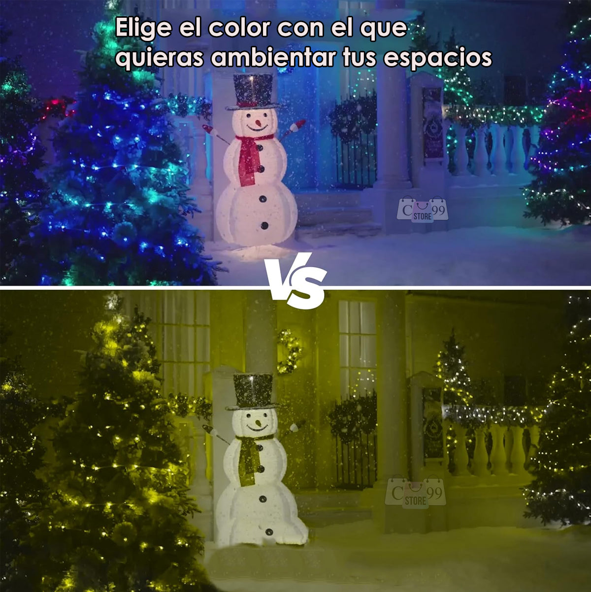 Instalación Luces Burbujas 15M RGB - Control App, Cable Verde